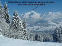 Ski face au Mont-blanc