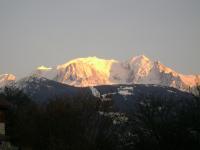 vue Mont-Blanc depuis le jardin
