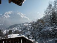 Le Mont Blanc vu du chalet